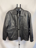 Vintage Black leather Jacket s