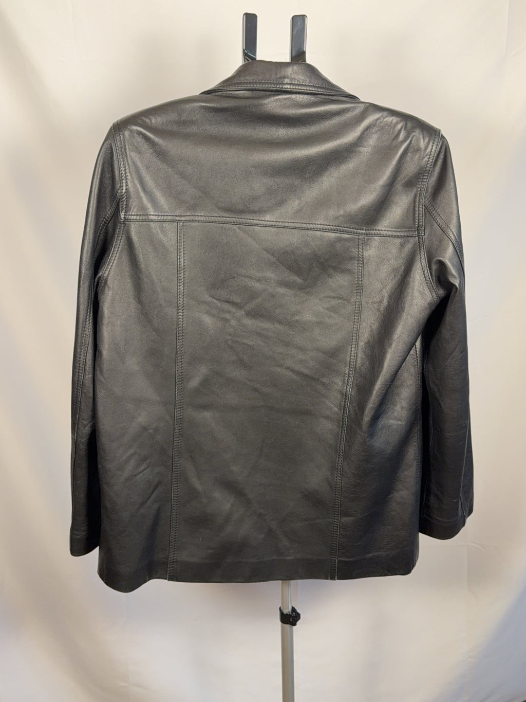 Euro L Vintage Black leather Jacket
