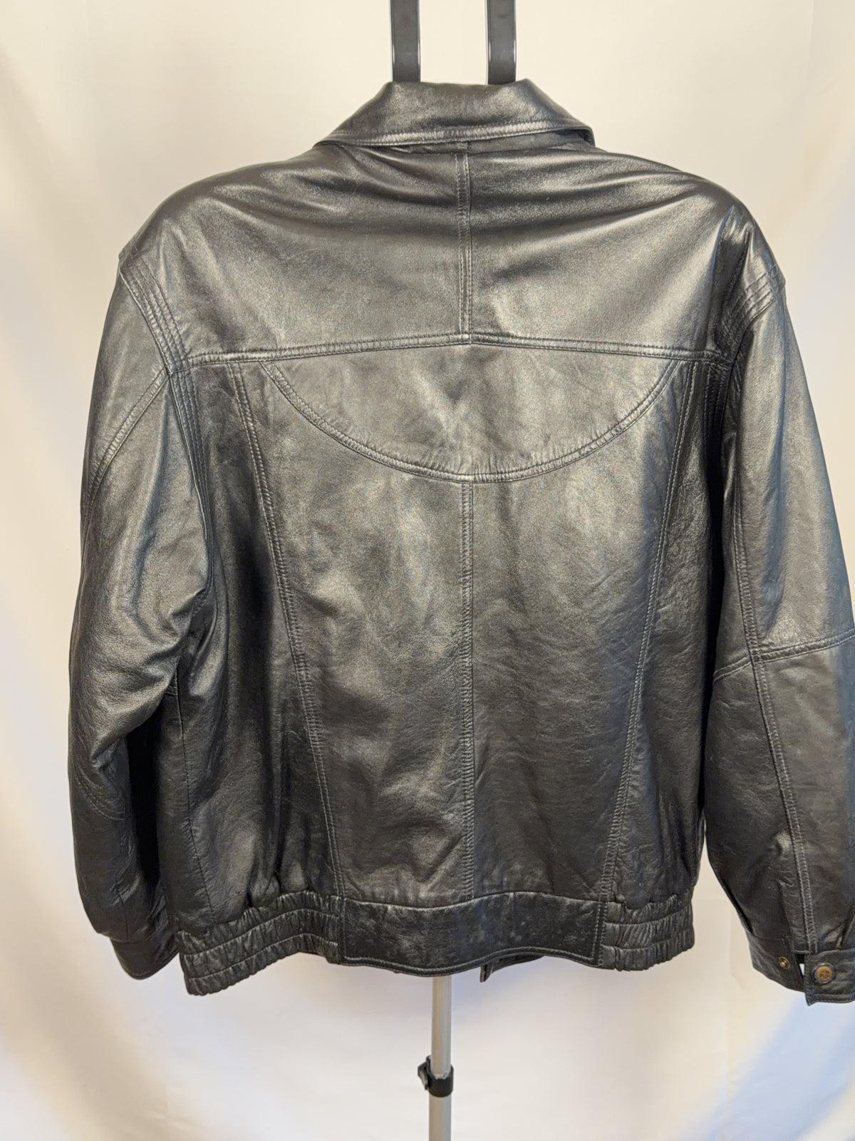 Vintage Black leather Jacket s