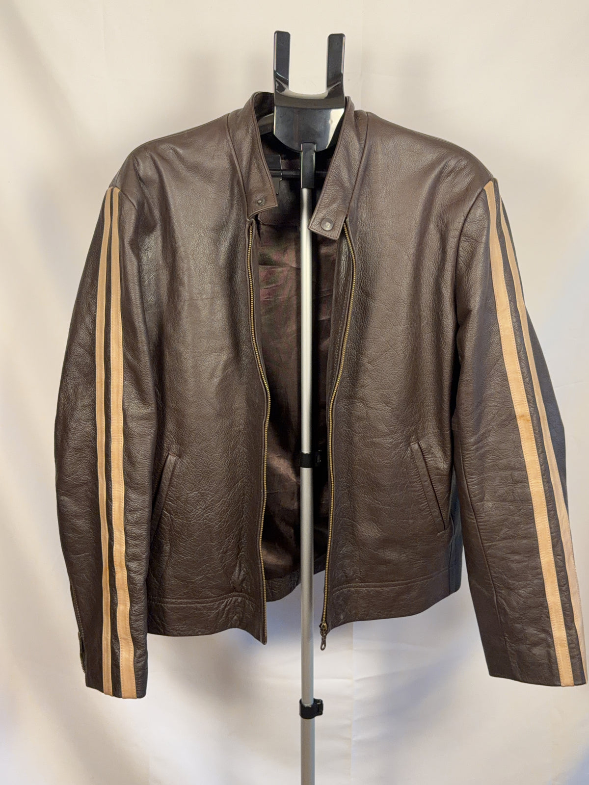 H.l. vintage Brown leatherLeather Jacket XL
