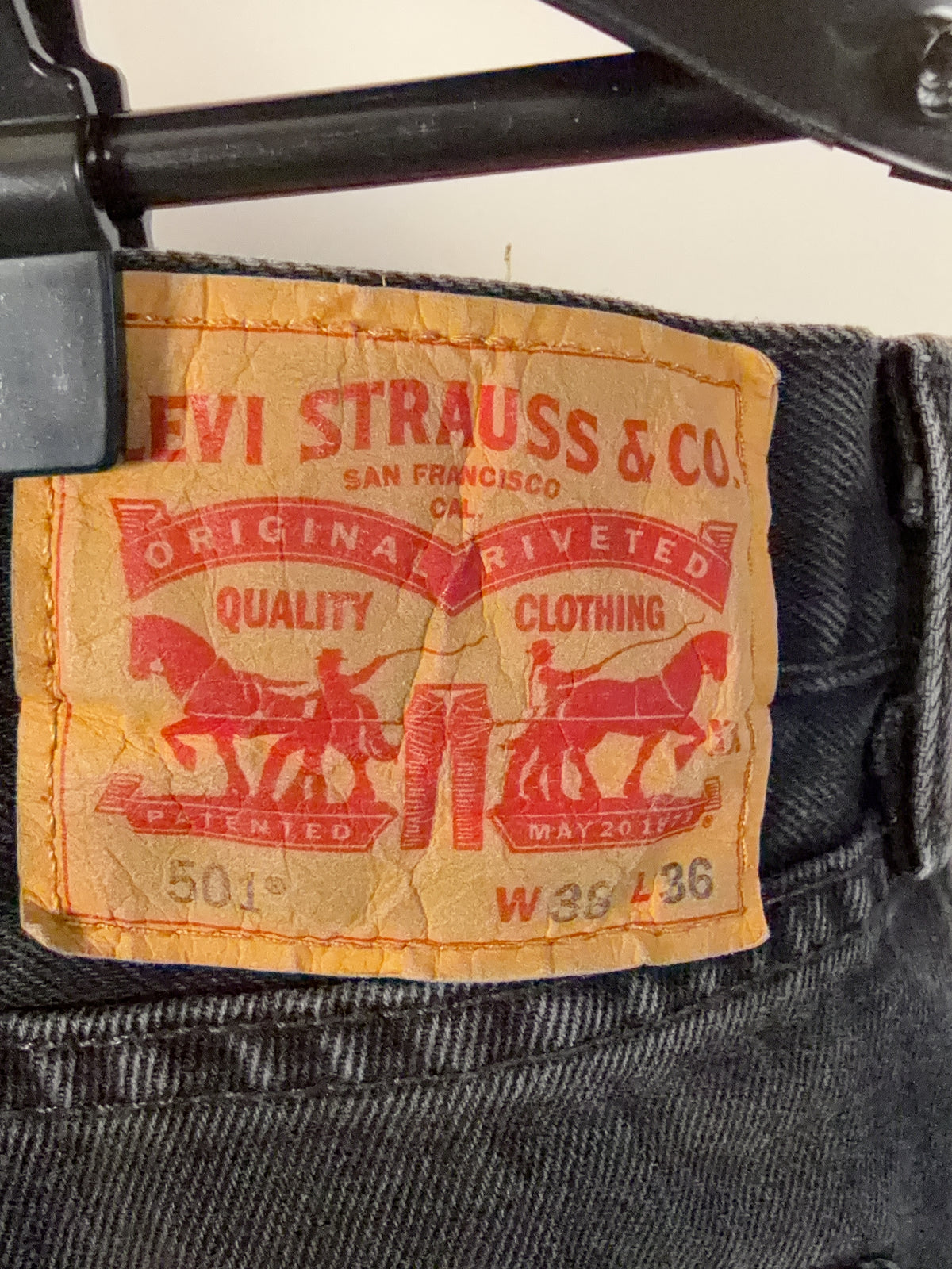 Levi Strauss & Co. Black Bottom Waist 38