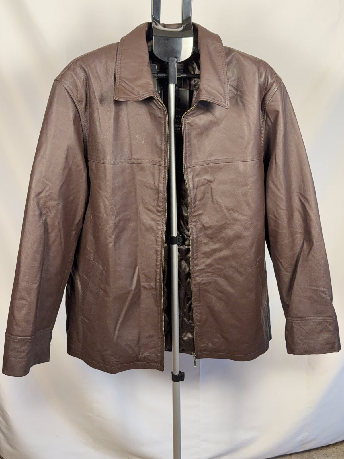 Vintage Hutson Harbour Brown Leather Jacket XL