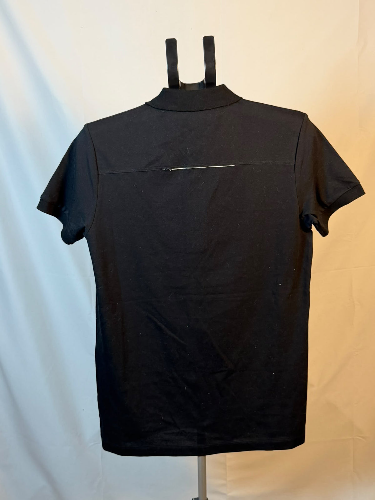 black Diesel zip up polo shirt