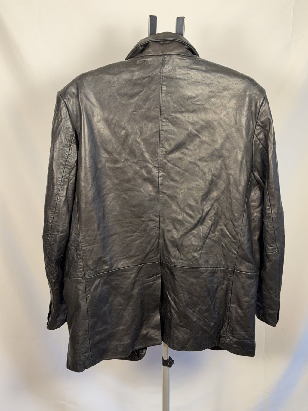 Vintage Black Leather Jacket L