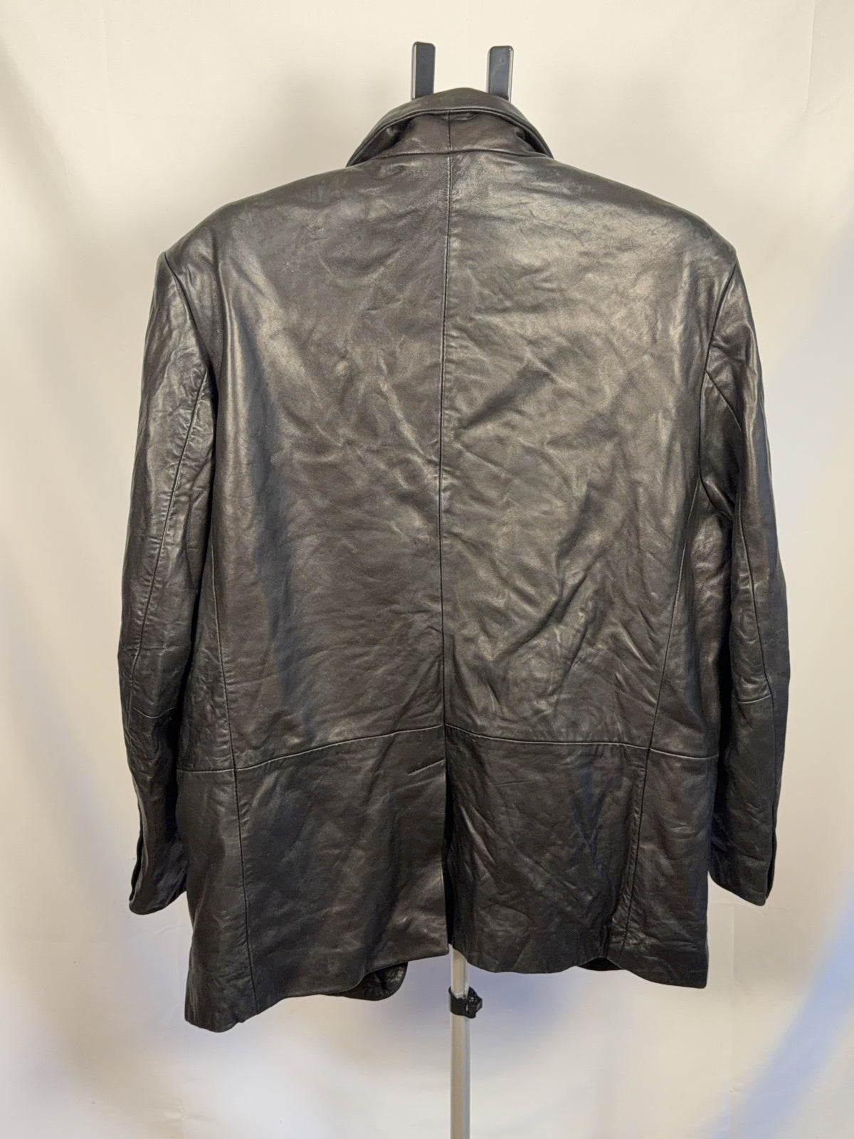 Vintage Black Leather Jacket L