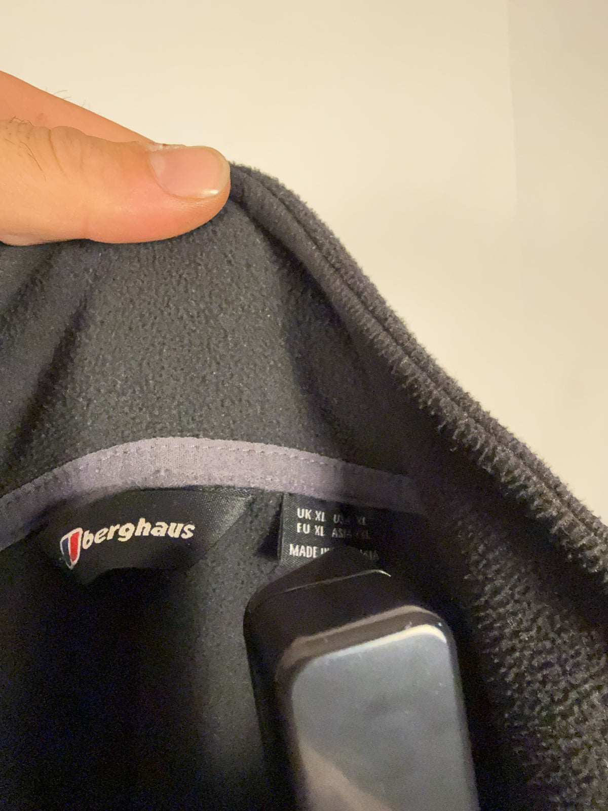 Berghaus grey quarter zip fleece (XL)