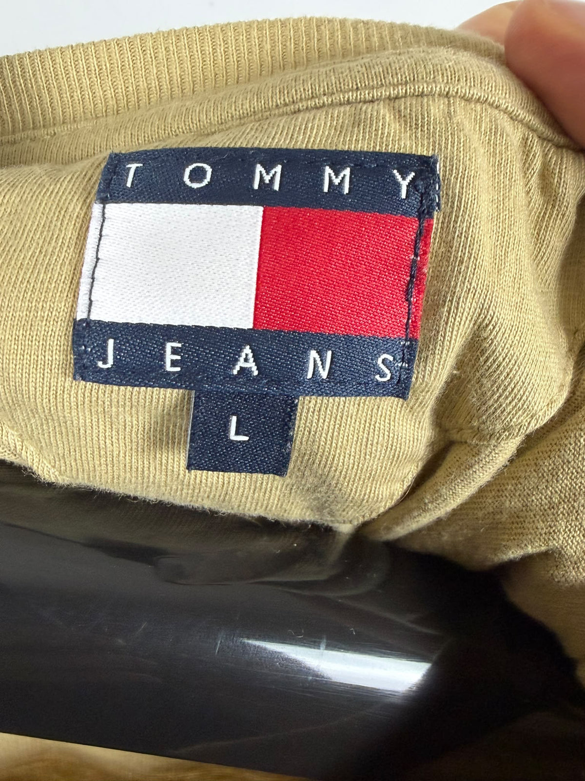 Tommy jeans slim fit beige T-shirt